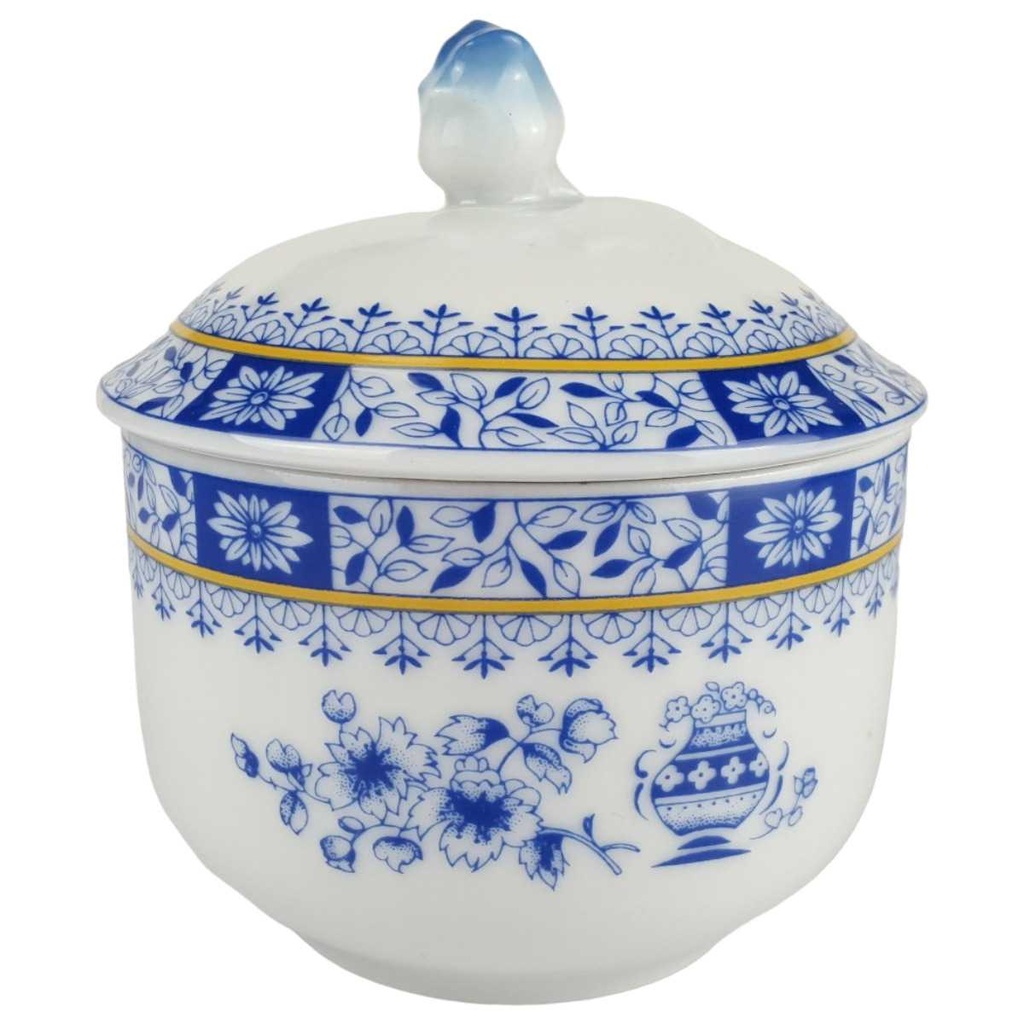 [458164820] Zuckerdose 0,2 L Schaller China Blau gebraucht - gut