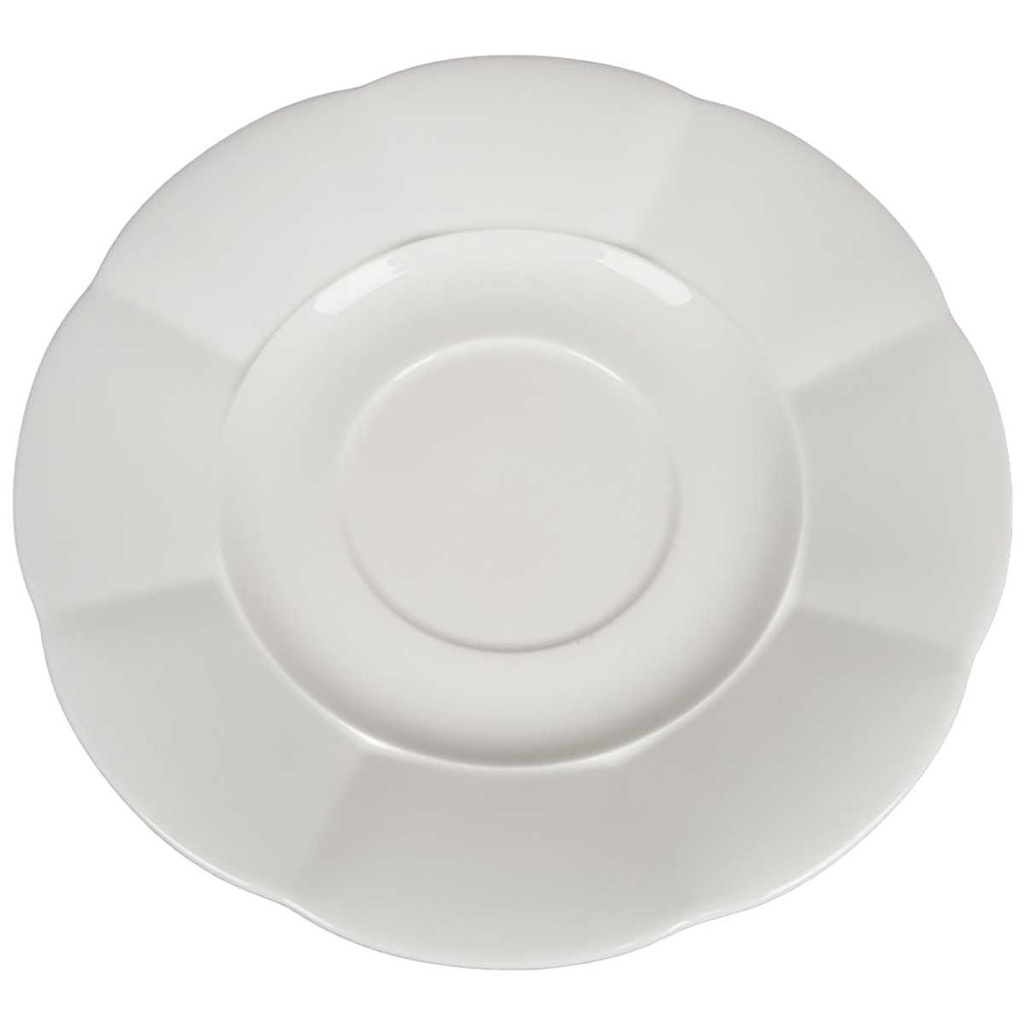 [458164830] Untertasse 17,5 cm Villeroy & Boch Damasco Weiß gebraucht - gut