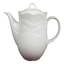 Kaffeekanne 1,3 L Königl. pr. Tettau Design Hans Welling Weiß gebraucht - gut