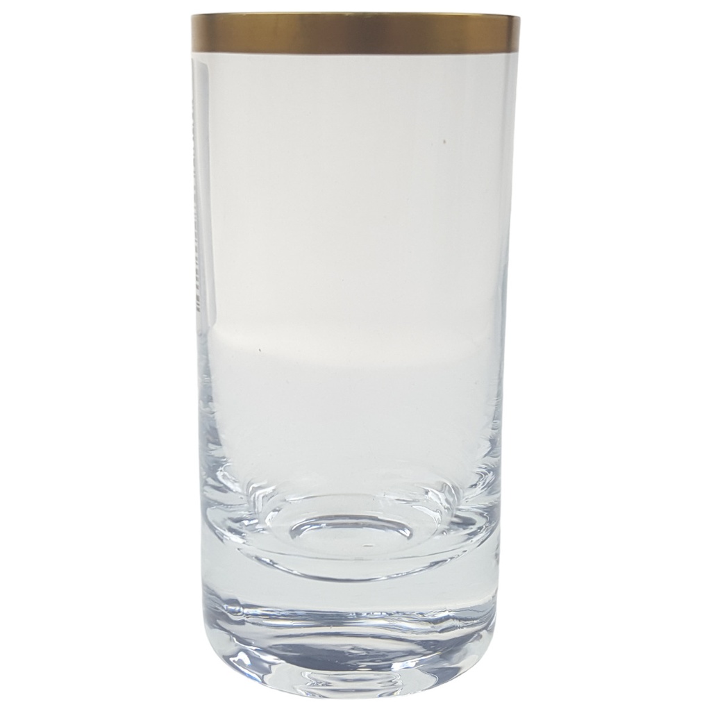 [458164881] Trinkglas Wasserglas Eisbecher Goldrand Ingrid Glas Altdeutsch Pokal W.Germany gebraucht - sehr gut