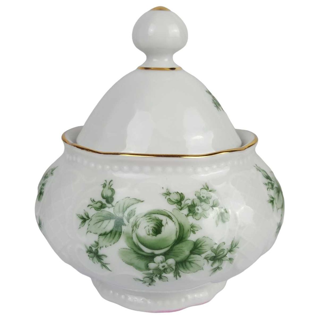 [458164891] Kaffeetasse Zuckerdose Seltmann Weiden Wien Grüne Rose