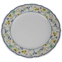 Kuchenteller Dessertteller 19,7 cm TCM Tchibo Ingres Weiss Marienbad Wiesenblume Blau gebraucht - gut