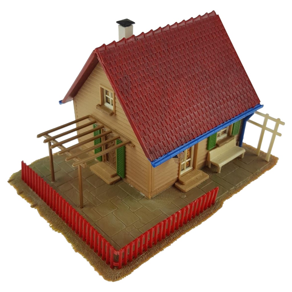[458164925] Siedlerhaus mit Holzverschalung H0 W.Germany FALLER 259