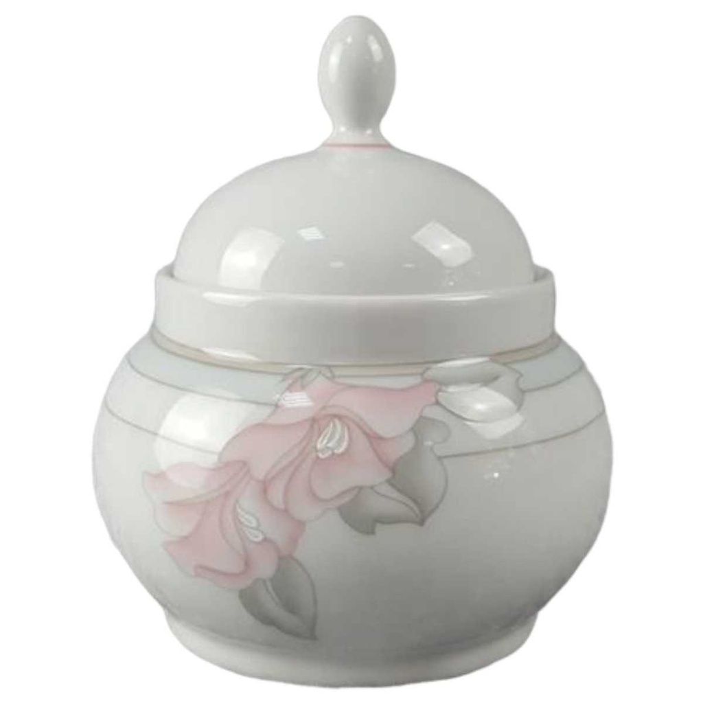 [45816523] Zuckerdose Eschenbach Valencia 1495 rosa Blumen gebraucht - sehr gut