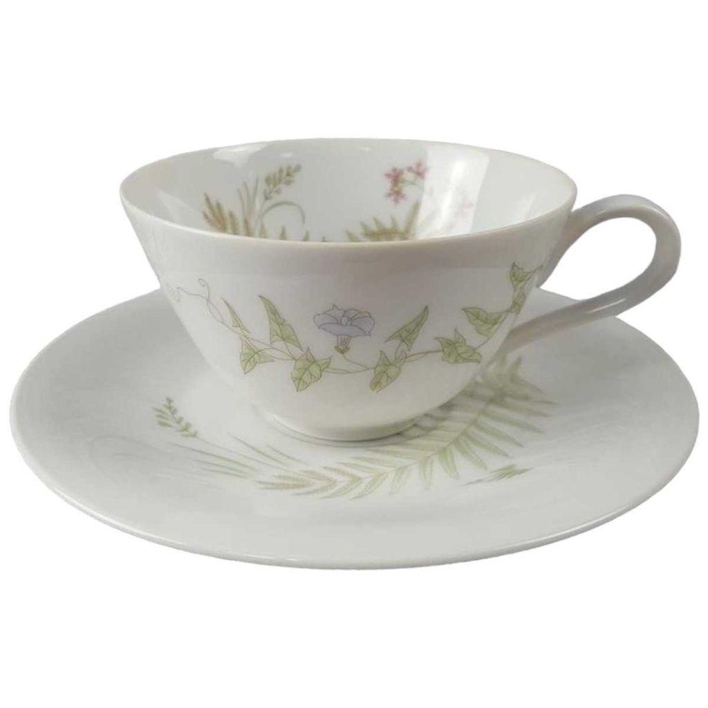 Teetasse mit Untertasse Tasse Heinrich Gräser Dekor