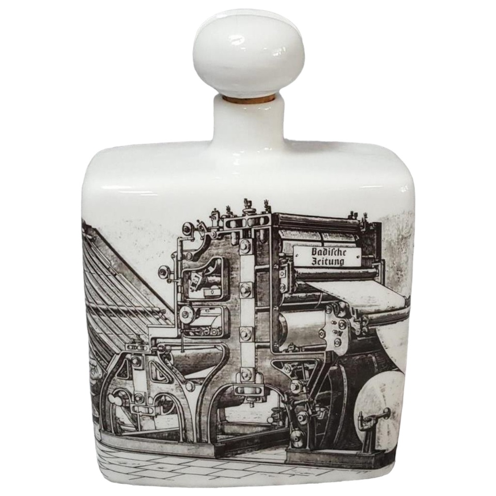 Karl Nehmzow Altenkunstadt Keramik Flasche Badische Zeitung H 17 cm