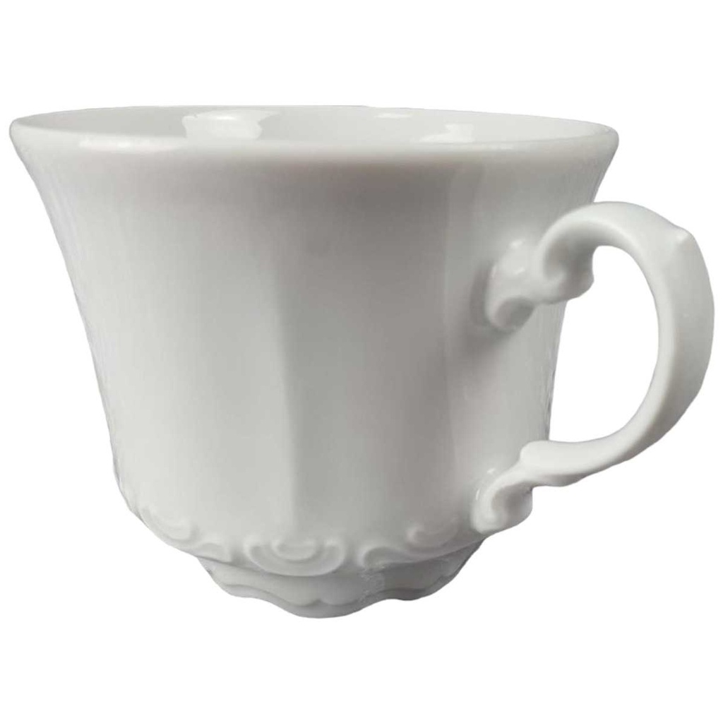 Kaffeetasse Tasse Mitterteich Form 2000 Uni Weiß gebraucht - gut