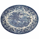 Speiseplatte 28,8x22,7 cm English Ironstone Tableware (EIT) EIT England Morning Glories On Rim Blau gebraucht - gut