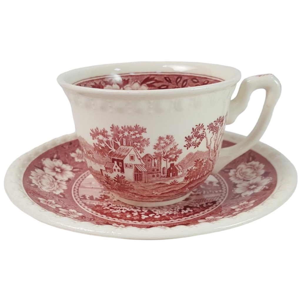 Kaffeetasse mit Untertasse Tasse Villeroy & Boch Rusticana Rot