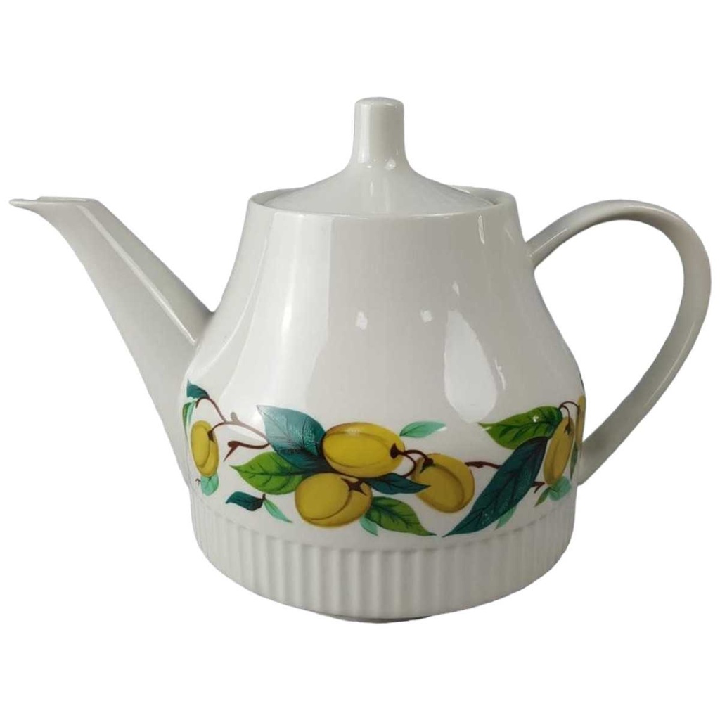 [45816597] Teekanne 1,05 L Villeroy & Boch Salzburg Obstdekor Weiß gebraucht - defekt