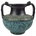 Henkelvase Blumenvase dekorative Vase Made in Greece Steinzeug