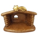 Thun Keramik Krippe Weihnachtskrippe Stall H 19,2 cm