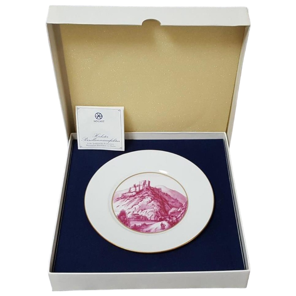 Höchster Porzellan Wandteller Chateau de Brandenbourg D 15,3 cm