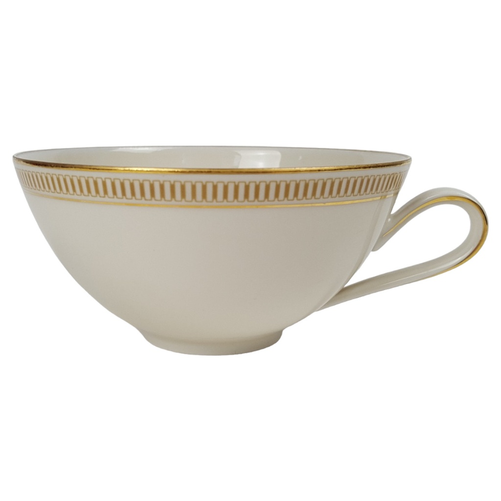 [458166055] Teetasse Teetassen Goldrand Hutschenreuther Golddekor Elfenbein gebraucht - gut