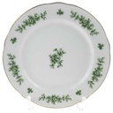 Kuchenteller Dessertteller 19,4 cm Seltmann Weiden Wien Grüne Rose gebraucht - gut