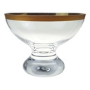 Dessertschale Sektschale Eisbecher Goldrand 10,4 cm Ingrid Glas Altdeutsch Pokal W.Germany gebraucht - sehr gut