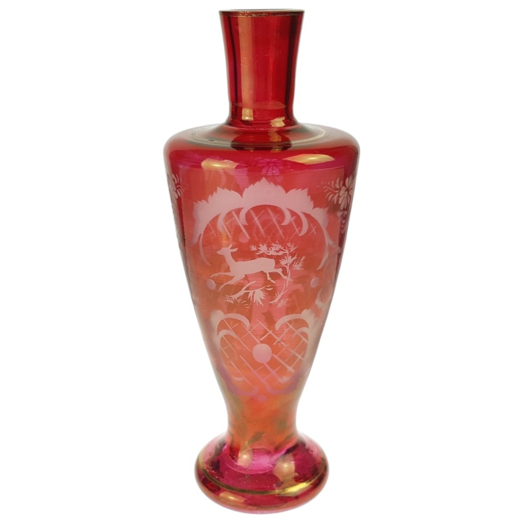 Ingrid Glas rote Vase