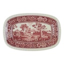 Fleischplatte groß mittelgroß 29,5x19,5 cm Villeroy & Boch Rusticana Rot gebraucht - sehr gut