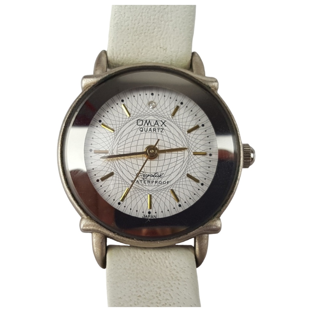Omax Quartz Crystal D 7452 Armbanduhr Waterproof Japan