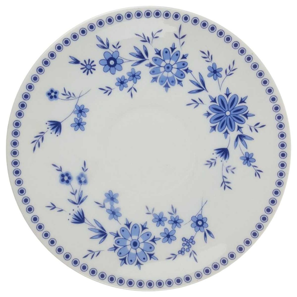 Untertasse für Kaffee 14,4 cm Seltmann Weiden Doris Bayerisch Blau gebraucht - akzeptabel