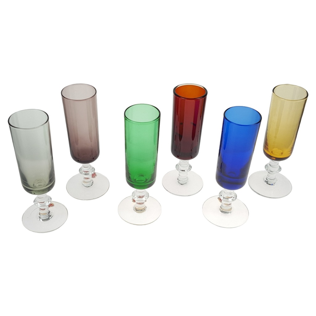 Likörglas Longdrinkglas Bunt gebraucht - neuwertig