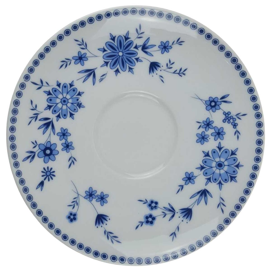 Untertasse für Kaffee 14,4 cm Seltmann Weiden Doris Bayerisch Blau gebraucht - gut