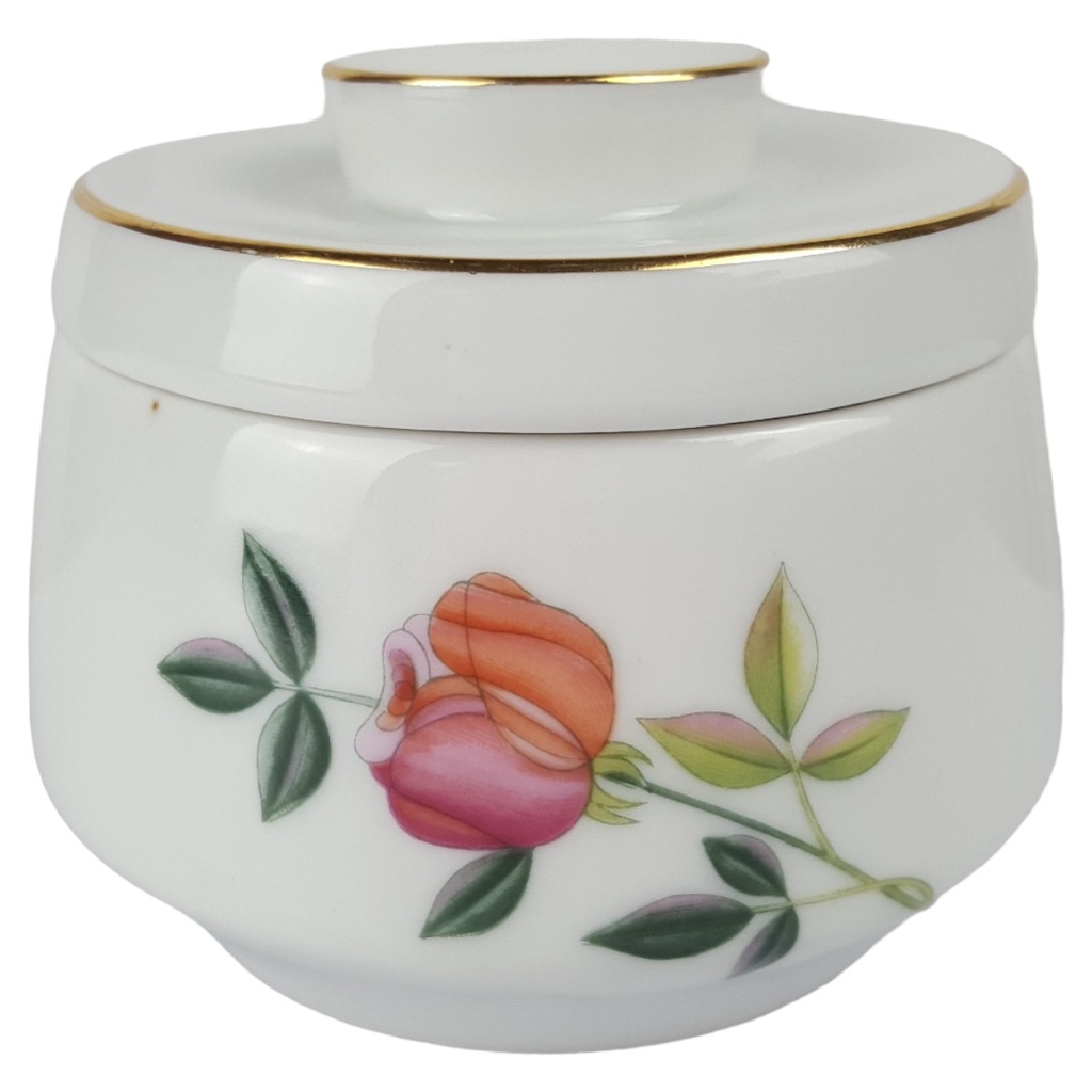 Zuckerdose Goldrand Zeh Scherzer Blumendekor Blumen gebraucht - gut