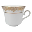Kaffeetasse Golddekor Zeh Scherzer Blumendekor Blumen Weiß