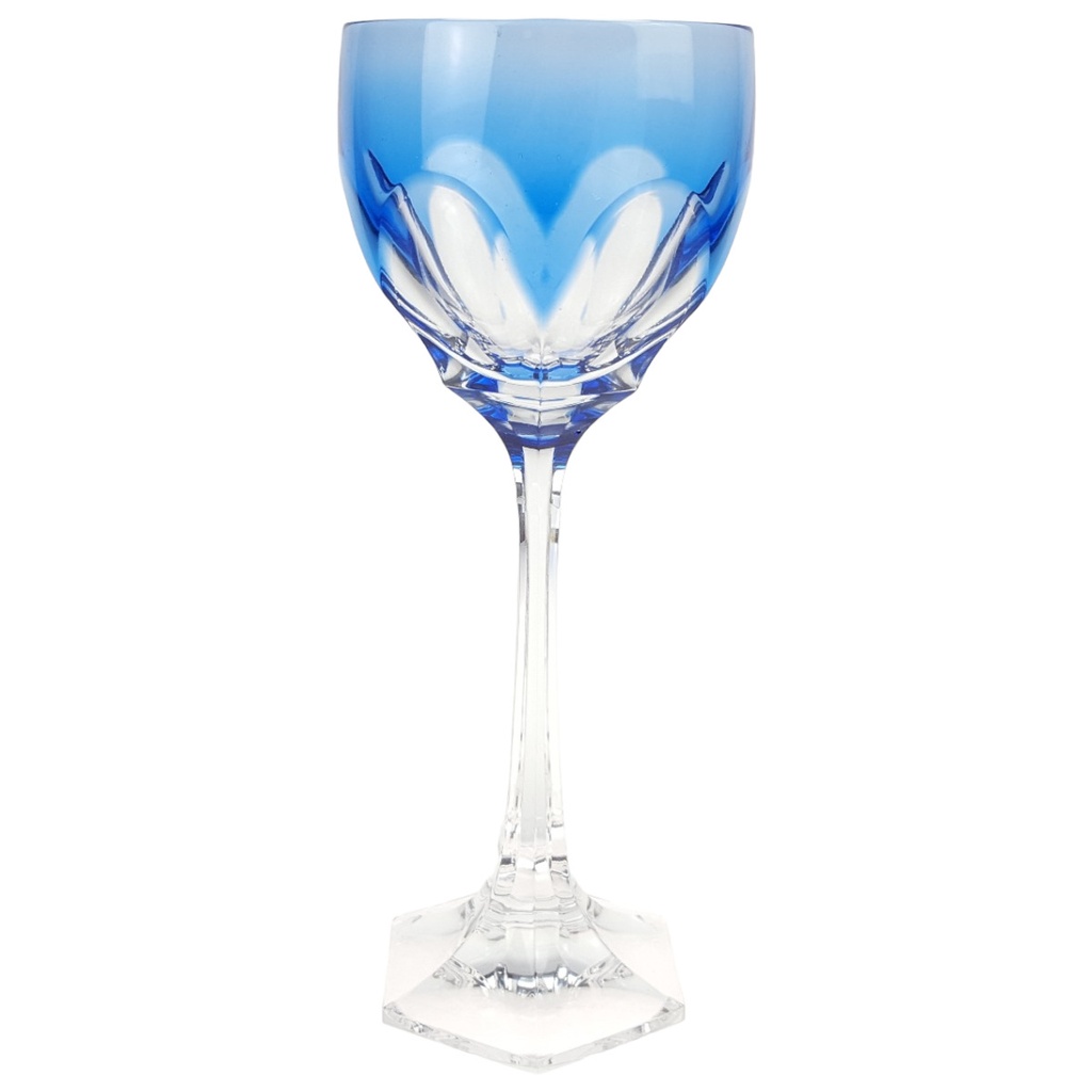 Weinglas Weinrömer Römerglas Überfangglas Nachtmann Blau gebraucht - sehr gut