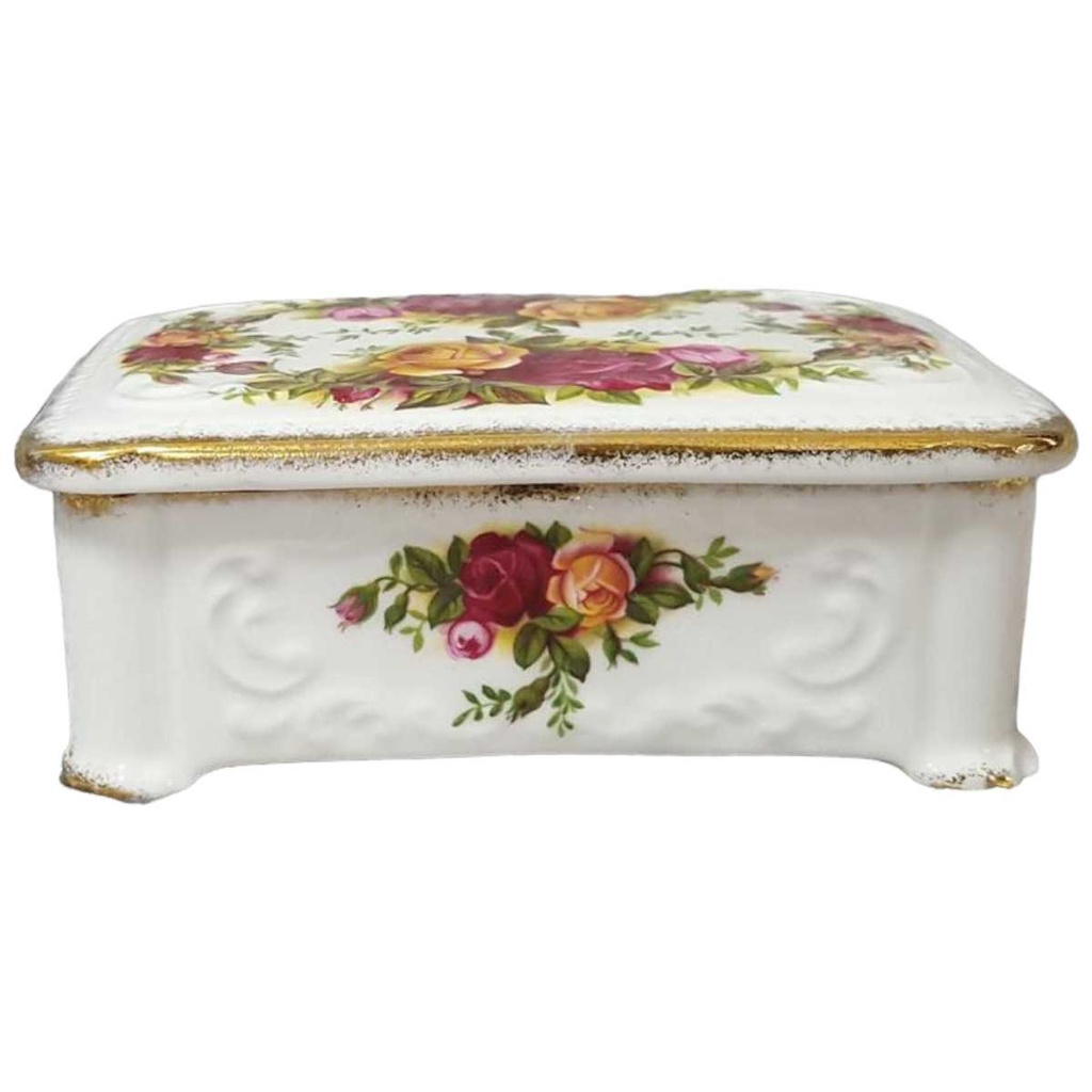 Schatulle Royal Albert Old Country Roses Deckeldose Bonboniere Porzellan