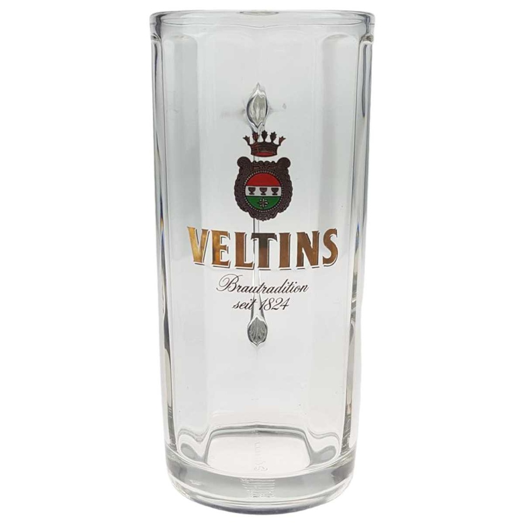 [458166218] Veltins Bier Glas Krug Seiden Henkelkrug Bierhumpe 0,2 L