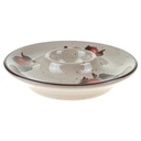 Eierbecher mit Schalenablage 12 cm Porzellan Blumendekor