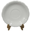 Untertasse für Tee 14,2 cm Seltmann Weiden Marie Luise Weiß gebraucht - sehr gut