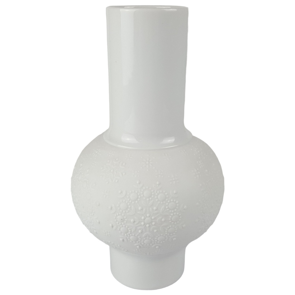 [458166253] Vase Blumenvase H & G Selb Heinrich matt weiß glasiert