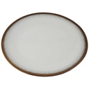 Speiseteller Essteller 24,1 cm Seltmann Weiden Form 25475 grau gold Dekor