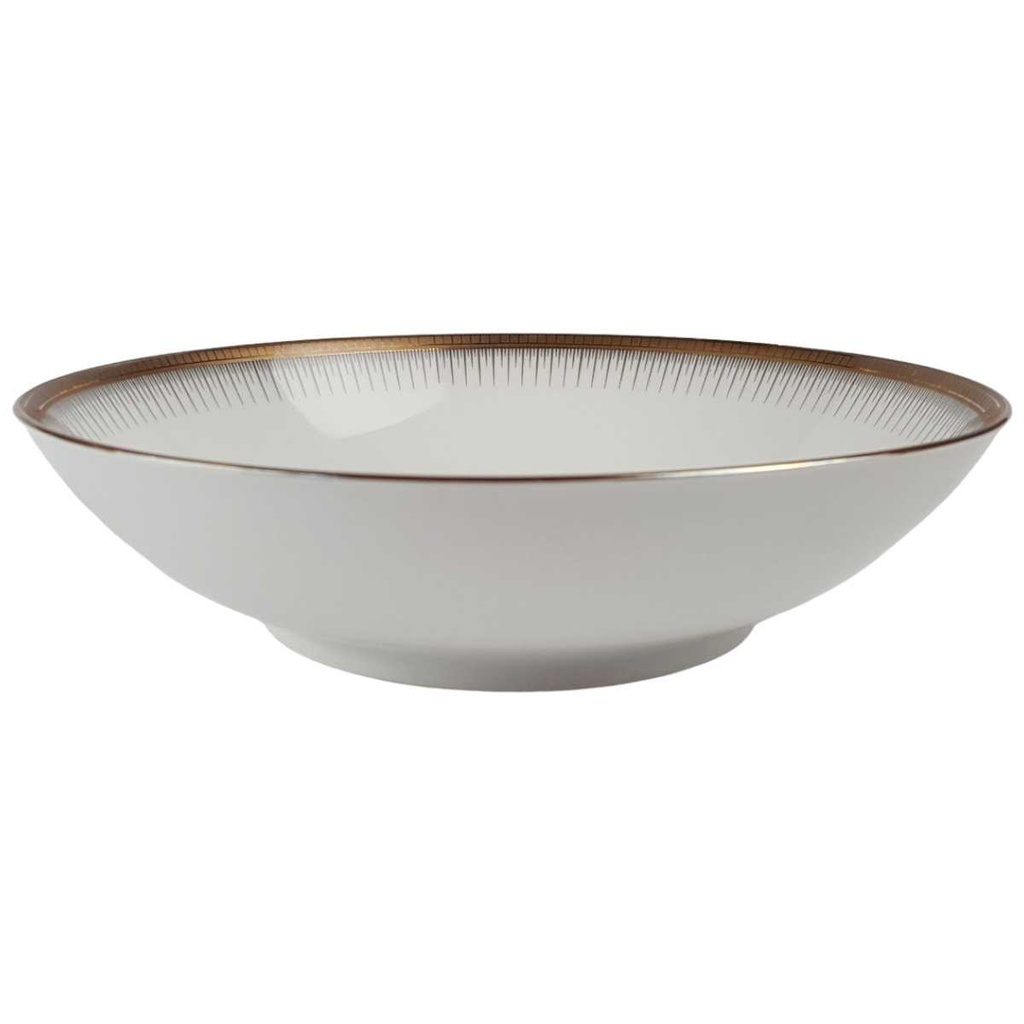 [458166269] Schale 22 cm Seltmann Weiden Form 25475 grau gold Dekor gebraucht - gut