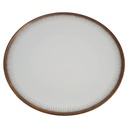 Tortenplatte Seltmann Weiden Form 25475 grau gold Dekor gebraucht - gut