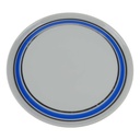 Kuchenteller Dessertteller 18,9 cm Seltmann Weiden Vohenstrauß Platinrand blau gebraucht - gut
