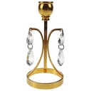 Kerzenhalter Kerzenständer Stabkerzenhalter Gold Strasssteine hängend