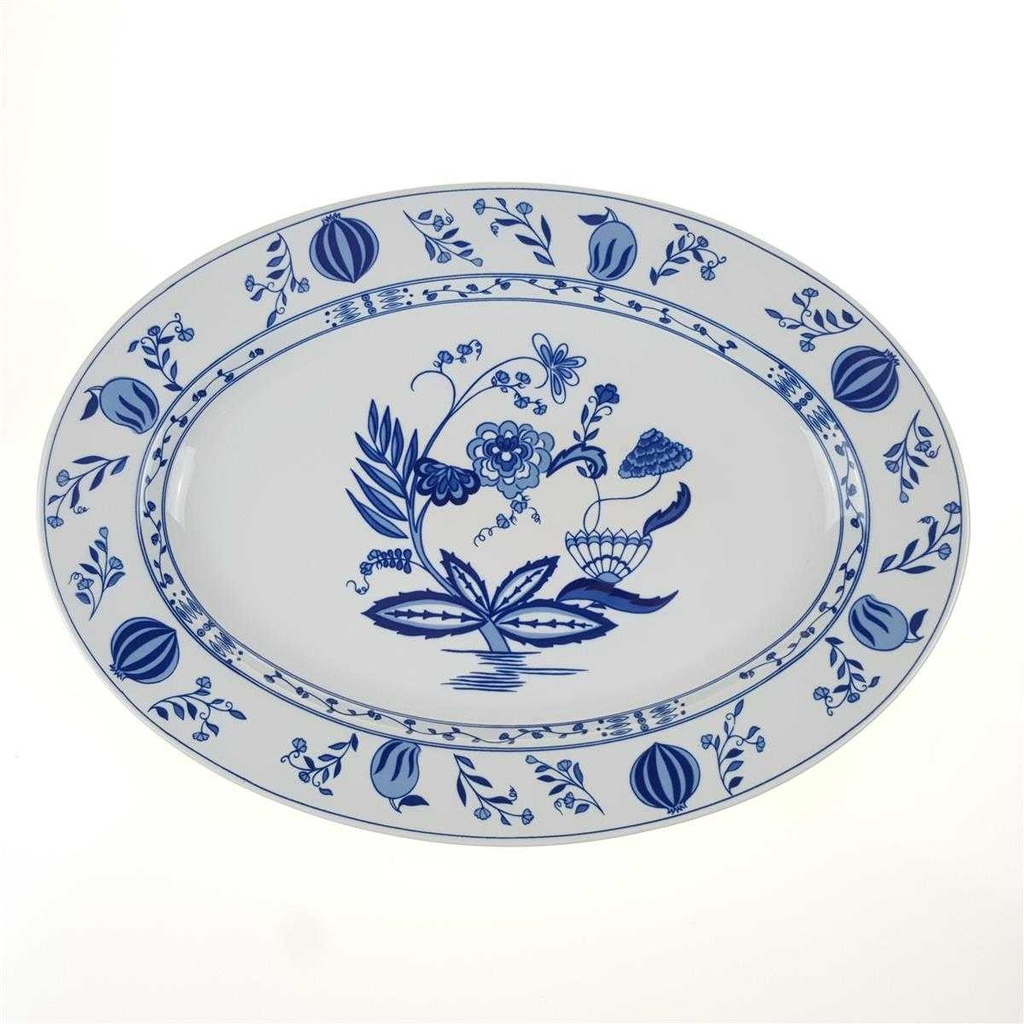 [458166311] Servierplatte Speiseplatte 31,3x22,4 cm MF Design Zwiebelmuster gebraucht - sehr gut