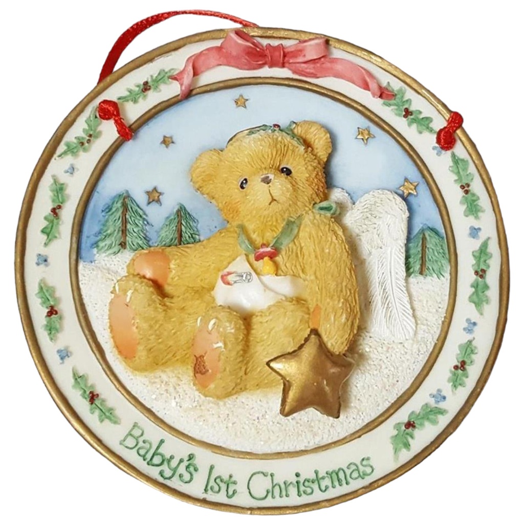 [45816638] Wandteller Cherished Teddies Babys Ist Christmas 1996 gebraucht - gut