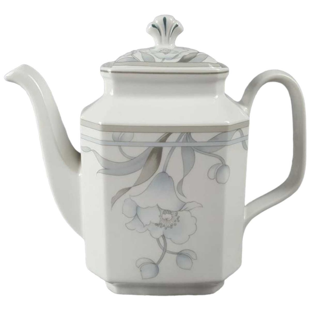 [45816639] Kaffeekanne Kanne 1,5 L Arabella Atelier Blumendekor blau grau Blumen gebraucht - gut