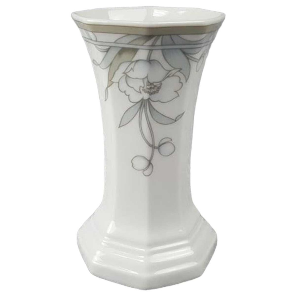 [45816646] Tischvase Vase 14 cm Arabella Atelier Blumendekor blau grau Blumen gebraucht - sehr gut