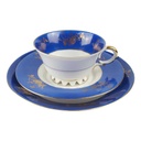 Sammeltasse Sammelgedeck Teegedeck Volkstedt Goldene Blume gebraucht - gut