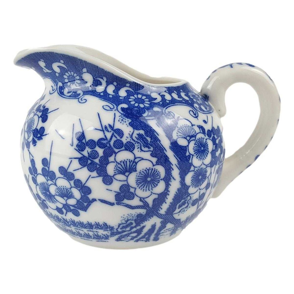 Milchkännchen 0,2 L Japan China Kirschblüte Blau gebraucht - gut