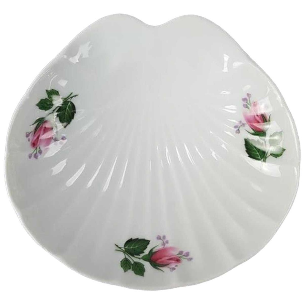 [45816661] Muschelschale Royal KPM Bavaria Form 1119 Rosendekor gebraucht - sehr gut