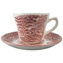 Kaffeetasse mit Untertasse Tasse Grindley Homeland Rot gebraucht - gut