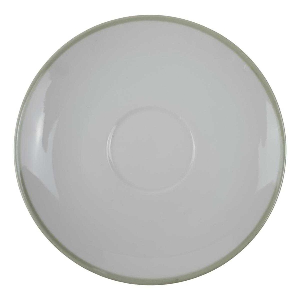 [458166640] Untertasse für Tee 13,7 cm Schönwald Rand Pastellgrün gebraucht - gut