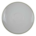 Untertasse für Tee 13,7 cm Schönwald Rand Pastellgrün gebraucht - gut