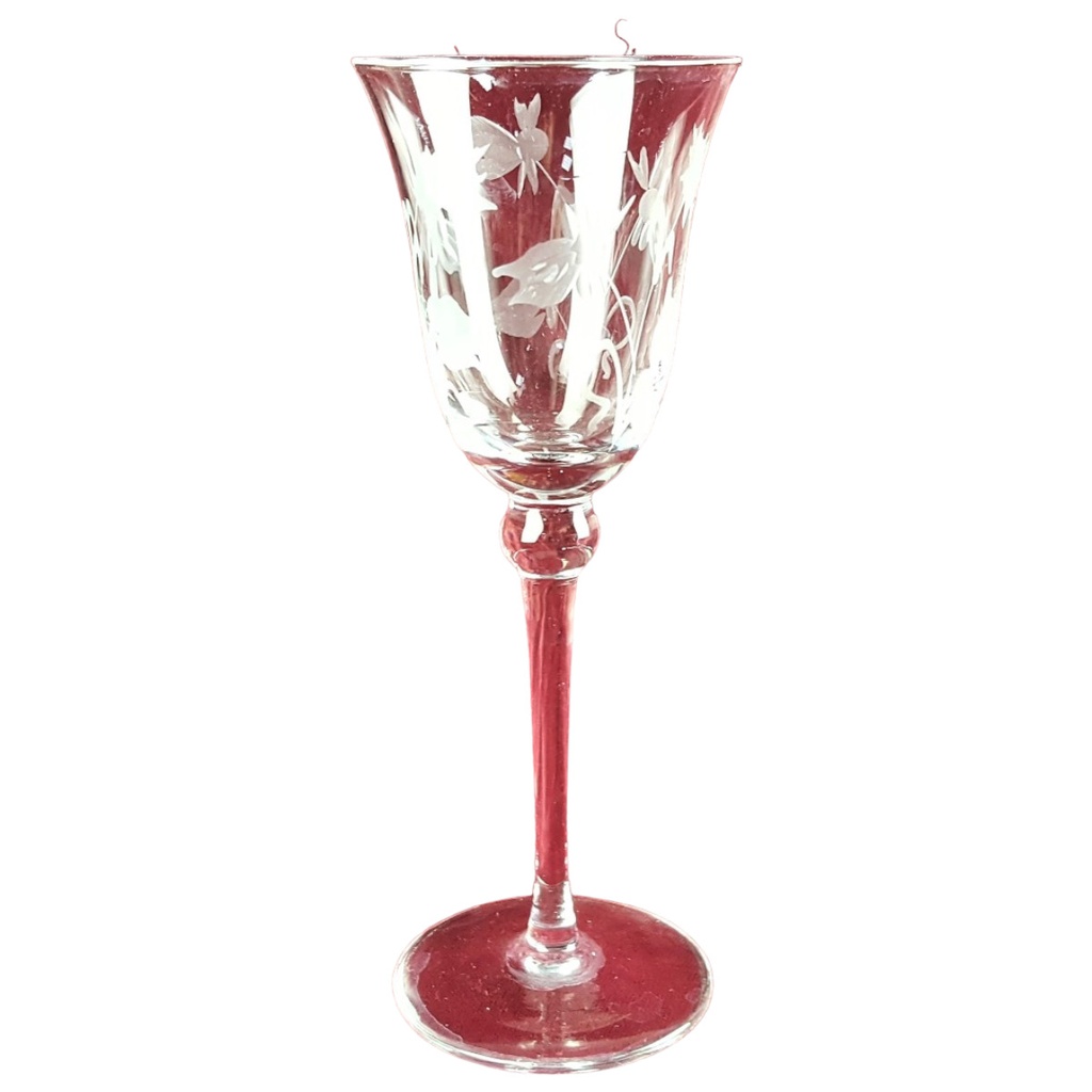 [458166689] Likörglas Schnapsglas Blumen Transparent gebraucht - sehr gut
